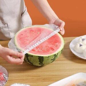 100pcs Disposable Elastic Food Cover With Fresh-keeping Film